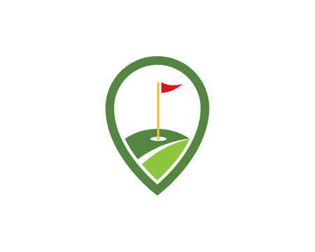Golf  Template vector illustration icon designのイラスト素材