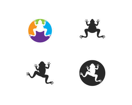 Frog  Template vector illustrationのイラスト素材