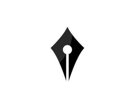 Feather pen  template Vector illustrationのイラスト素材