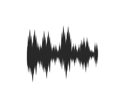 sound wave illustration  vector icon templateのイラスト素材