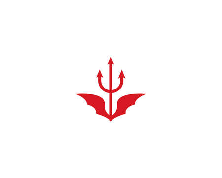 Trisula Devil  vector icon templateのイラスト素材