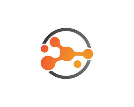 molecule  vector icon templateのイラスト素材