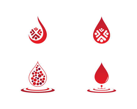 Blood  icon vector templateのイラスト素材