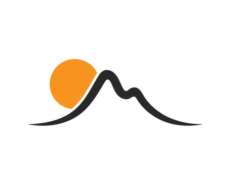 Mountain icon  Logo Business Template Vectorのイラスト素材