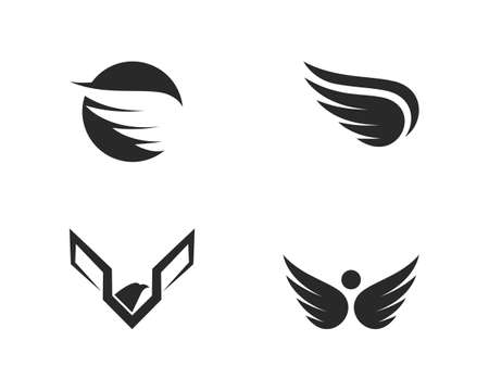 Falcon Wing Logo Template vector icon designのイラスト素材