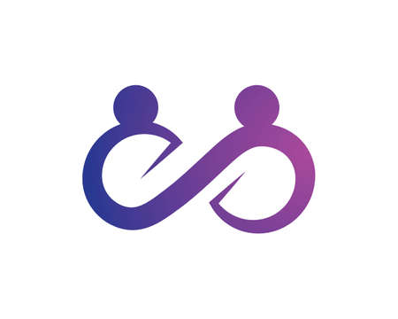Adoption and community care Logo template vector iconのイラスト素材