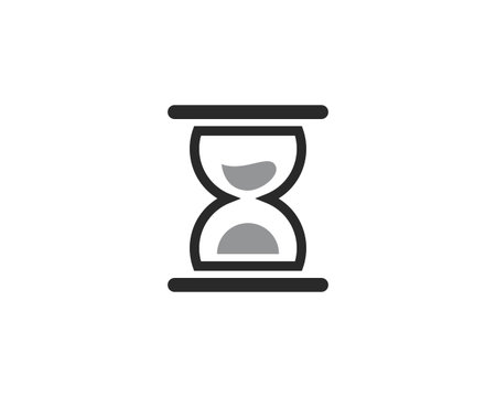 Hourglass icon vector template