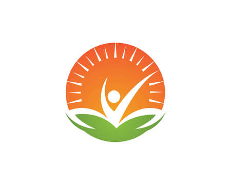 Healthy Life people   template vector iconのイラスト素材