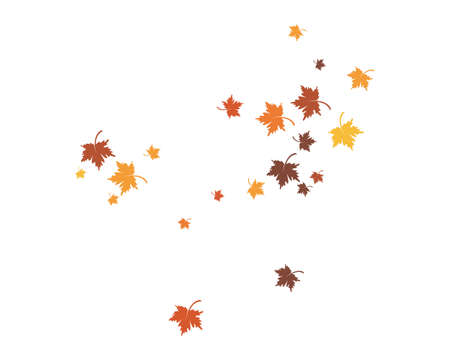 autumn Leaf background template vector illustrationのイラスト素材