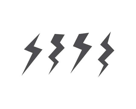 Lightning Logo Template vector icon illustration designのイラスト素材
