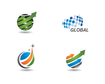 global business  ilustration logo vector templateのイラスト素材