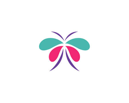 Butterfly Logo Template Vector icon designのイラスト素材