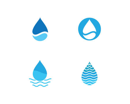 water drop Logo Template vector illustration designのイラスト素材