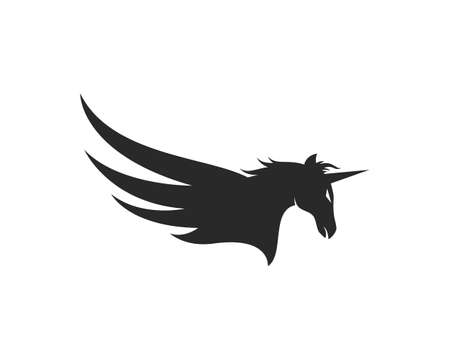 Pegasus Logo Template Vector illustration designのイラスト素材