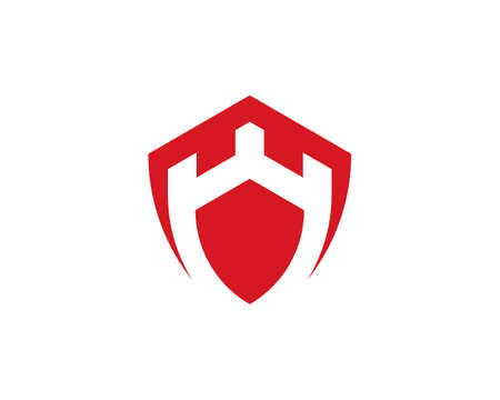 Shield symbol logo template vector illustrationのイラスト素材