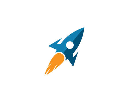 Rocket ilustration logo vector icon templateのイラスト素材