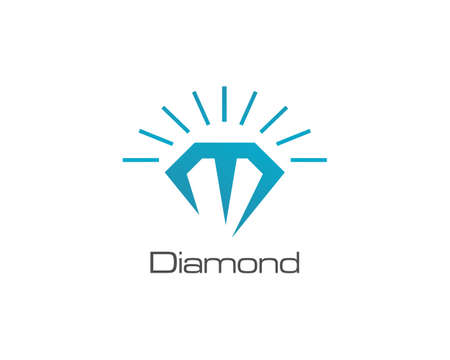 Diamond logo vector icon templateのイラスト素材