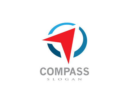 Compass icon Template vector icon illustration design