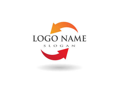 Arrow vector illustration icon Logo Template designのイラスト素材