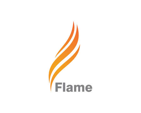 Fire flame Logo Template vector iconのイラスト素材