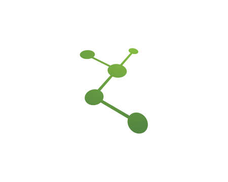 molecule logo vector icon templateのイラスト素材