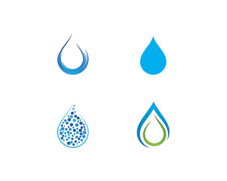 water drop Logo Template vector illustration designのイラスト素材