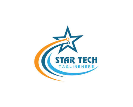 Star tech   Template vector icon illustration designのイラスト素材