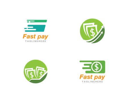 fast pay symbol vector templateのイラスト素材