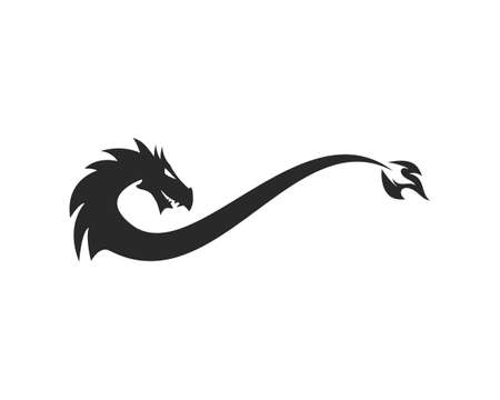 Dragon symbol template vector illustrationのイラスト素材