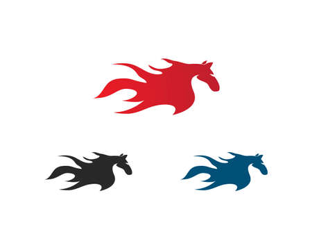 Horse icon Template Vector illustration designのイラスト素材
