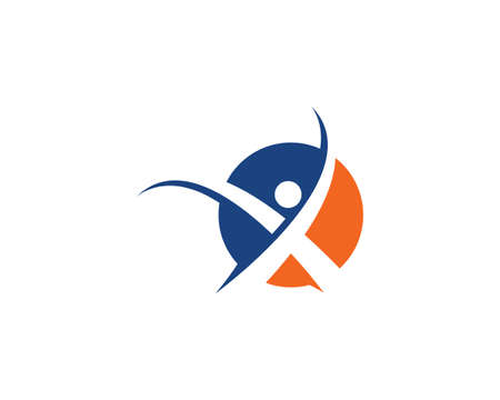 X Letter Logo Template vector icon designのイラスト素材