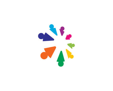 Community, network and social icon design templateのイラスト素材