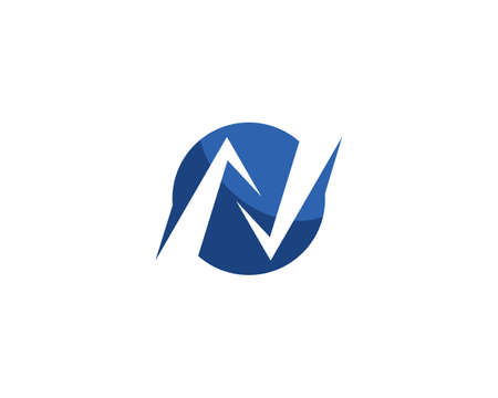 N Letter Logo Template vector iconのイラスト素材