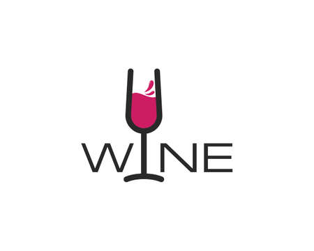 Wine icon Templateのイラスト素材