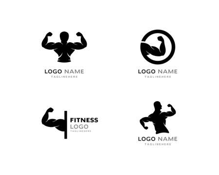 Gym symbols vector templateのイラスト素材