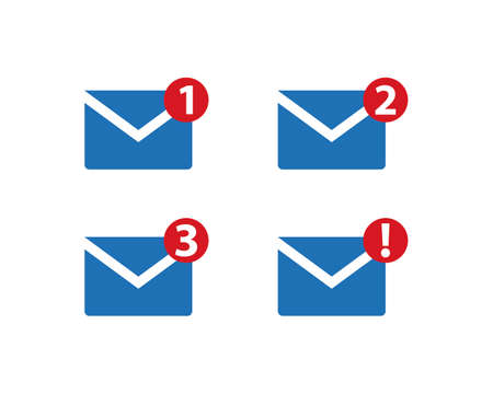 Mail  vector templateのイラスト素材
