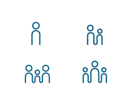 people, community care  template vector iconのイラスト素材