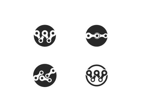 Business corporate abstract unity Chain  design templateのイラスト素材