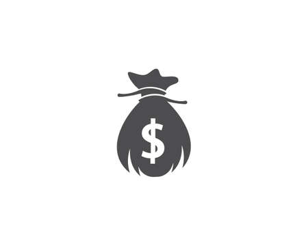 Money bag icon vector templateのイラスト素材