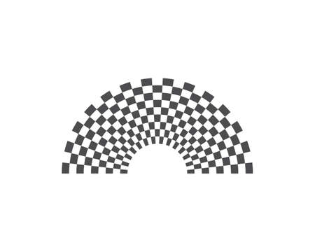 Race flag vector templateのイラスト素材