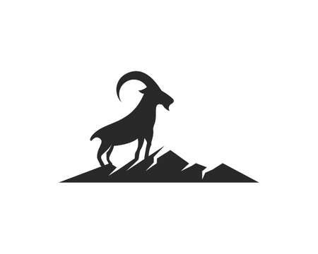 Goat  Template vectorのイラスト素材