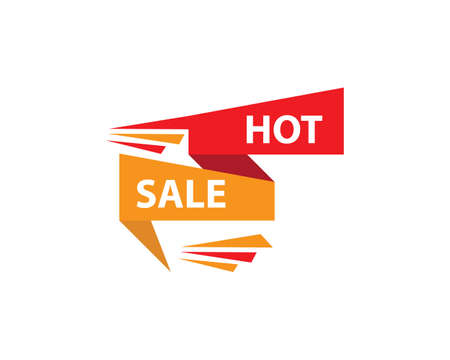 Blank banner discount label vector templateのイラスト素材