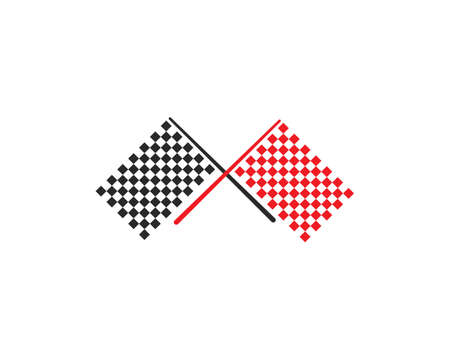 Race flag vector templateのイラスト素材
