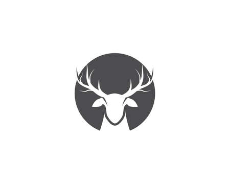 Deer illustration vector templateのイラスト素材