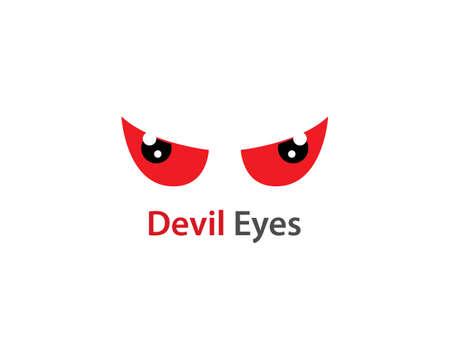 Devil Eye  vector templateのイラスト素材