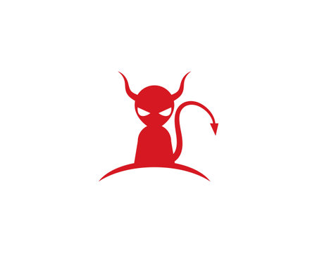 Devil symbol vector template