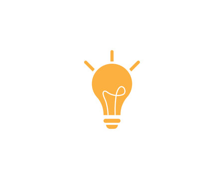 Bulb  symbol vector illustration template