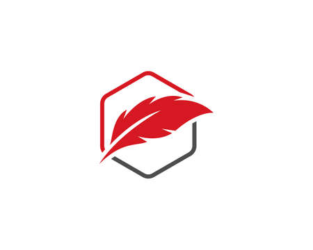 feather  vector templateのイラスト素材