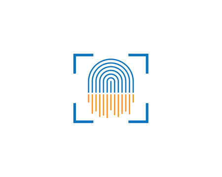 Fingerprint  templateのイラスト素材