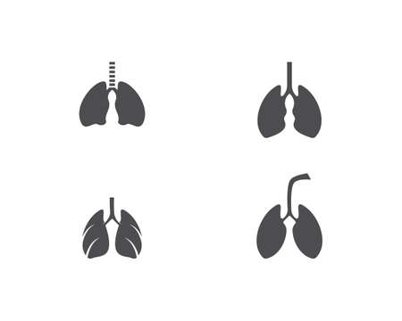 Lungs care vector templateのイラスト素材